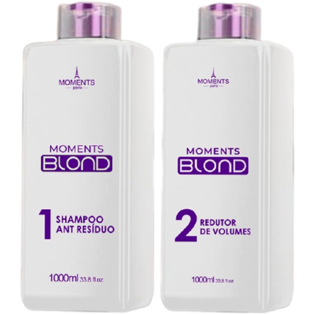Kit Blond Profissional 1L - Passo 1 e 2 - Moments Paris